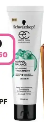 Priceline Schwarzkopf extra care normal balance nourishing leave in treatment offer