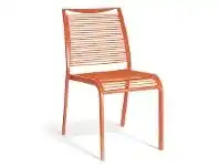 LivingStyles Wanika Commercial Grade Aluminum Indoor/Outdoor Dining Chair, Orange offer