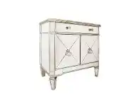 Cassidy Mirrored 2 Door 1 Drawer Accent Chest