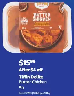 Costco Tiffin Delite Butter Chicken offer