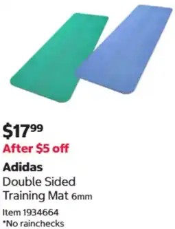 Costco Adidas Double Sided Training Mat offer