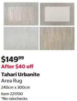 Costco Tahari Urbanite Area Rug offer