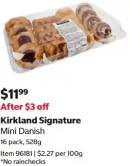 Costco Kirkland Signature Mini Danish offer