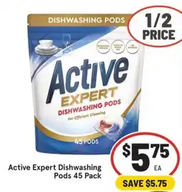 IGA Active Expert Dishwashing Pods offer