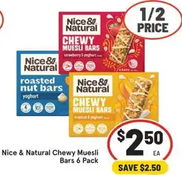 IGA Nice & Natural Chewy Muesli Bars offer