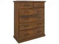 LivingStyles Mulford Solid Pine Timber 6 Drawer Tallboy offer