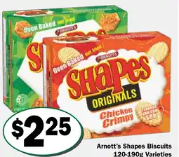 Friendly Grocer Arnott's Shapes Biscuits offer