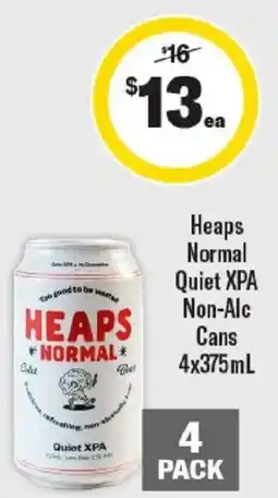 Liquorland Heaps Normal Quiet XPA Non-Alc Cans offer