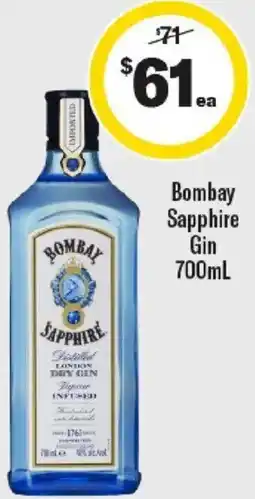 Liquorland Bombay Sapphire Gin offer
