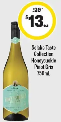 Liquorland Selaks Taste Collection Honeysuckle Pinot Gris offer