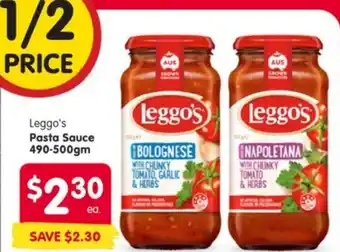 Spar Leggo's Pasta Sauce offer