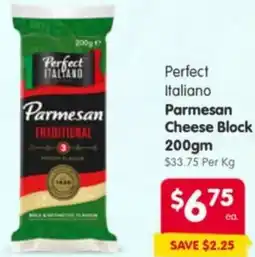 Spar Perfect Italiano Parmesan Cheese Block offer