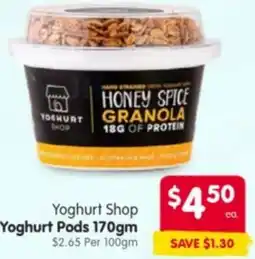 Spar Yoghurt Shop Yoghurt Pods offer