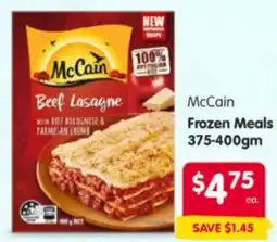 Spar McCain Frozen Meals offer