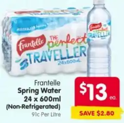 Spar Frantelle Spring Water offer