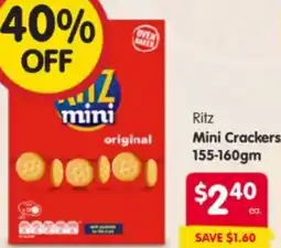 Spar Ritz Mini Crackers offer