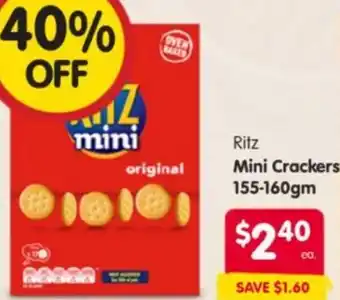 Spar Ritz Mini Crackers offer