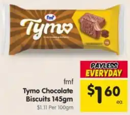 Spar fmf Tymo Chocolate Biscuits offer