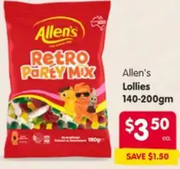 Spar Allen's Lollies offer