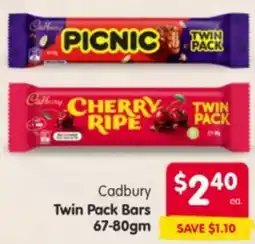 Spar Cadbury Twin Pack Bars offer