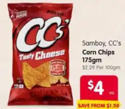 Spar Samboy, CC's Corn Chips offer