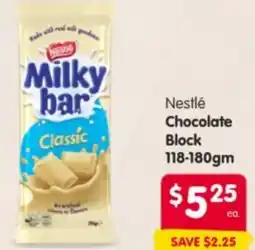 Spar Nestlé Chocolate Block offer