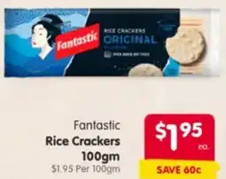 Spar Fantastic Rice Crackers offer
