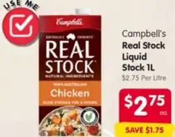 Spar Campbell's Real Stock Liquid Stock offer