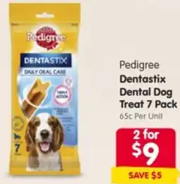 Spar Pedigree Dentastix Dental Dog Treat offer