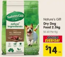 Spar Nature's Gift Dry Dog Food offer