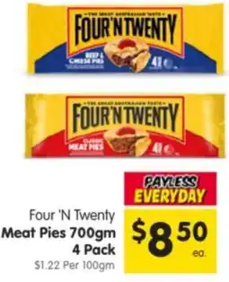 Spar Four 'N Twenty Meat Pies offer
