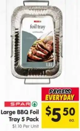 Spar Large BBQ Foil Tray offer
