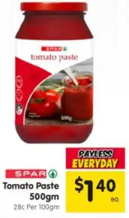 Spar Tomato Paste offer