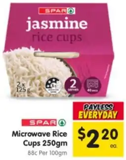 Spar Microwave Rice Cups offer