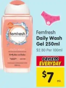 Spar Femfresh Daily Wash Gel offer