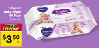 Spar BabyLove Baby Wipes offer