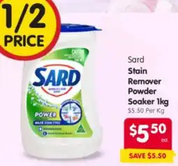 Spar Sard Stain Remover Powder Soaker offer