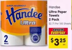Spar Handee Ultra Paper Towels offer