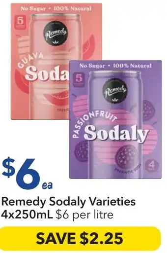 Ritchies Remedy Sodaly Varieties offer