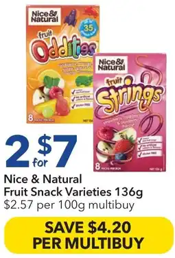 Ritchies Nice & Natural Fruit Snack offer