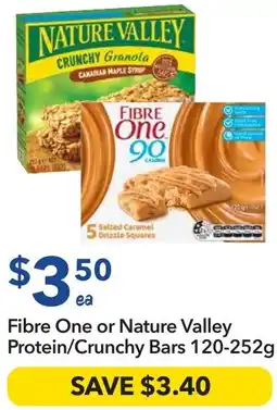 Ritchies Fibre One or Nature Valley Protein/Crunchy Bars x offer