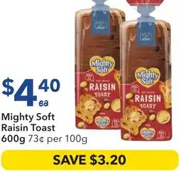 Ritchies Mighty Soft Raisin Toast offer