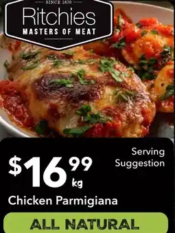 Ritchies Chicken Parmigiana offer