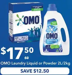 Ritchies OMO Laundry Liquid or Powder offer