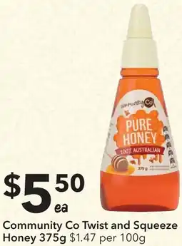 Ritchies Community Co Twist and Squeeze Honey offer
