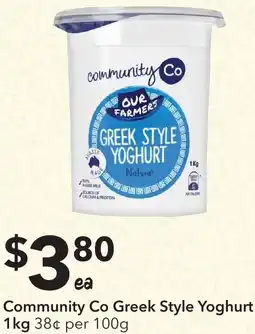 Ritchies Community Co Greek Style Yoghurt offer