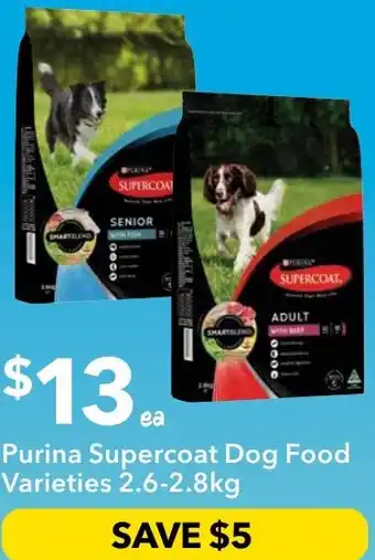 Ritchies Purina Supercoat Dog Food Varieties offer