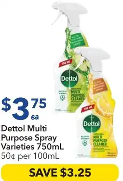 Ritchies Dettol Multi Purpose Spray Varieties offer
