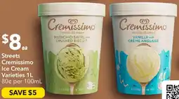 Ritchies Streets Cremissimo Ice Cream Varieties offer