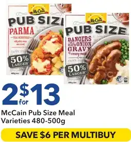 Ritchies McCain Pub Size Meal Varieties offer